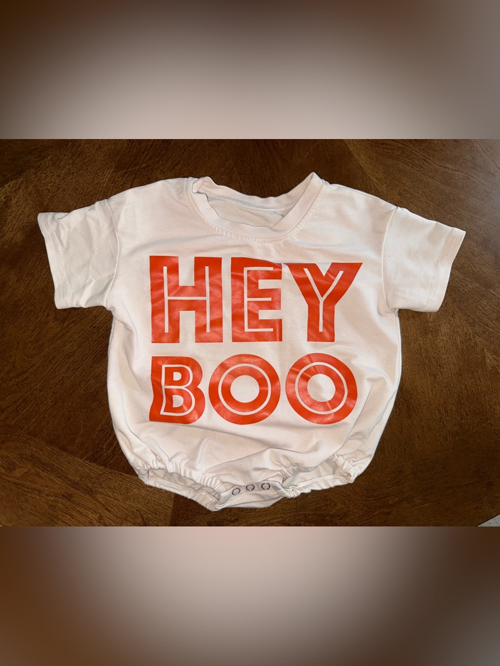 HEY BOO Halloween Baby Bubble Bodysuit